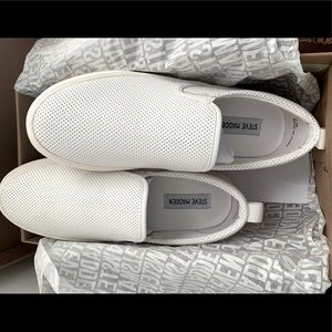 Steve Madden Daxon slip ons - White